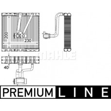AE 93 000P MAHLE Випарник кондиціонера