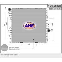 104.085/A AHE Радіатор охолодження двигуна