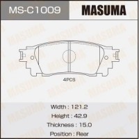 MS-C1009 MASUMA Комплект гальмівних колодок