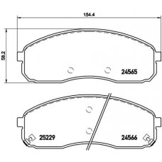 P 30 058 BREMBO Комплект гальмівних колодок дисковий гальм