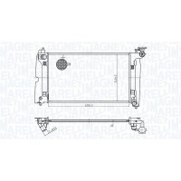 350213178300 MAGNETI MARELLI Радіатор охолодження двигуна