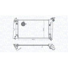 350213178300 MAGNETI MARELLI Радіатор охолодження двигуна