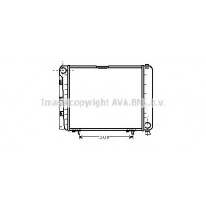 MS2079 AVA QUALITY COOLING Радіатор охолодження двигуна