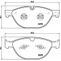 P 36 025 BREMBO Комплект гальмівних колодок дисковий гальм