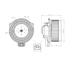 WG2160401 WILMINK GROUP Вентилятор салону