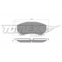 TX 15-971 TOMEX Brakes Комплект гальмівних колодок дисковий гальм