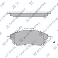 SP1804 Hi-Q Комплект гальмівних колодок дисковий гальм