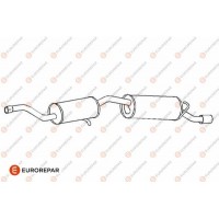 E12801H EUROREPAR Глушник вихлопних газів кінцевий