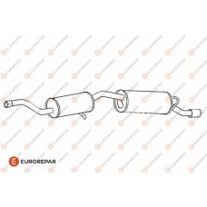 E12801H EUROREPAR Глушник вихлопних газів кінцевий