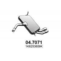04.7071 ASSO Глушник вихлопних газів кінцевий