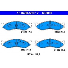 13.0460-5897.2 ATE Комплект гальмівних колодок дисковий гальм