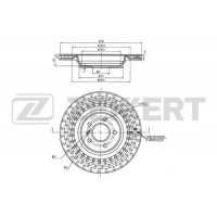 BS-6365 ZEKKERT Гальмівний диск