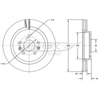 TX 72-99 TOMEX Brakes Гальмівний диск