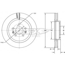 TX 72-99 TOMEX Brakes Гальмівний диск