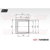 72948040 MAXTECH Поршень корпус скоби гальма