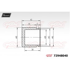 72948040 MAXTECH Поршень корпус скоби гальма