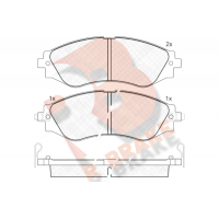 RB1260 R BRAKE Комплект гальмівних колодок дисковий гальм