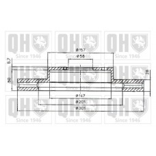 BDC4857 QUINTON HAZELL Гальмівний диск