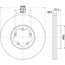 8DD 355 118-421 HELLA Гальмівний диск