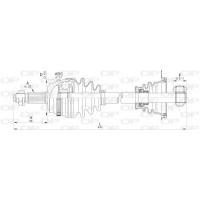 DRS6209.00 OPEN PARTS Привідний вал
