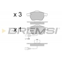 BP2978 BREMSI Комплект гальмівних колодок дисковий гальм