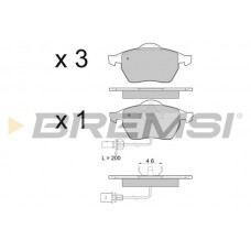 BP2978 BREMSI Комплект гальмівних колодок дисковий гальм