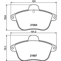 MDB1526 MINTEX КомплеК т гальмівних колодок, дискове гальмо