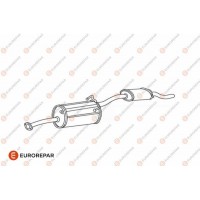 E12871K EUROREPAR Глушник вихлопних газів кінцевий
