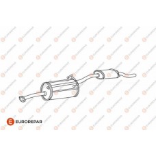 E12871K EUROREPAR Глушник вихлопних газів кінцевий