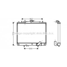 MTA2162 AVA QUALITY COOLING Радіатор охолодження двигуна