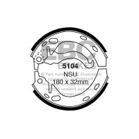 5104 EBC Brakes Комплект гальмівних колодок