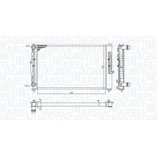 350213191700 MAGNETI MARELLI Радіатор охолодження двигуна