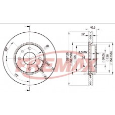 BD1650 FREMAX BRAKE DISC HIGH CARBON