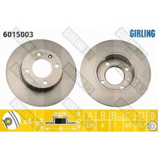 6015003 GIRLING Гальмівний диск
