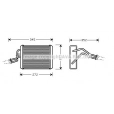 FD6317 AVA QUALITY COOLING Теплообмінник обігрів салону