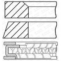 08-447200-00 GOETZE ENGINE Комплект поршневих кілець
