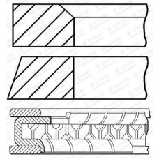 08-447200-00 GOETZE ENGINE Комплект поршневих кілець