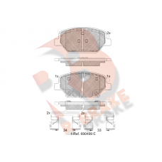 RB2317 R BRAKE Комплект гальмівних колодок дисковий гальм