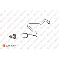 E12843Q EUROREPAR Середній глушник вихлопних газів