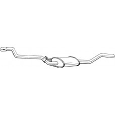 285-067 BOSAL Середній глушник вихлопних газів
