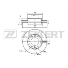 BS-5756 ZEKKERT Гальмівний диск