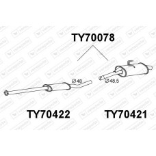 TY70078 VENEPORTE Глушник вихлопних газів кінцевий