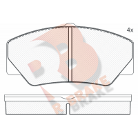 RB0542 R BRAKE Комплект гальмівних колодок дисковий гальм
