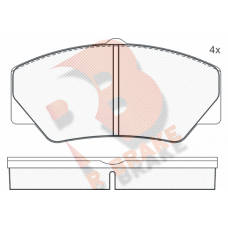 RB0542 R BRAKE Комплект гальмівних колодок дисковий гальм