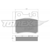 TX 12-33 TOMEX Brakes Комплект гальмівних колодок дисковий гальм