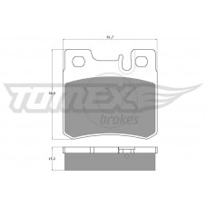 TX 12-33 TOMEX Brakes Комплект гальмівних колодок дисковий гальм