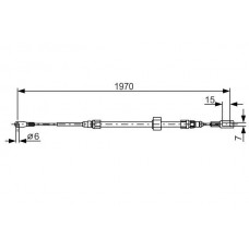 1 987 482 131 BOSCH Тросик, cтояночный тормоз
