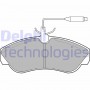 LP878 DELPHI Комплект гальмівних колодок дисковий гальм