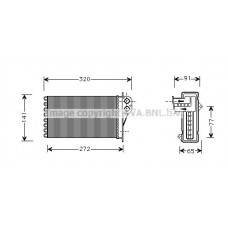 PE6199 AVA QUALITY COOLING Теплообмінник обігрів салону
