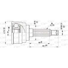 CVJ5112.10 OPEN PARTS Шарнирный комплект, Привідний вал